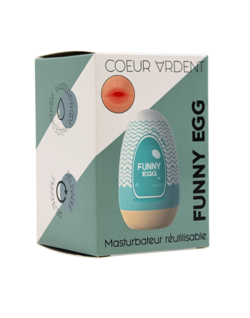 Gaine Masturbatrice Réutilisable FUNNY EGG – Design Réaliste Bouche