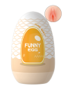 Gaine Masturbatrice Réutilisable FUNNY EGG – Design Réaliste Vagin lèvres moyennes