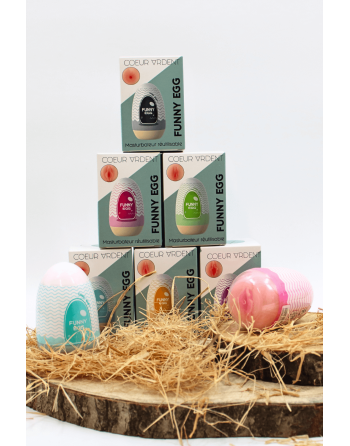 Gaine Masturbatrice Réutilisable FUNNY EGG – Design Réaliste Vagin lèvres moyennes