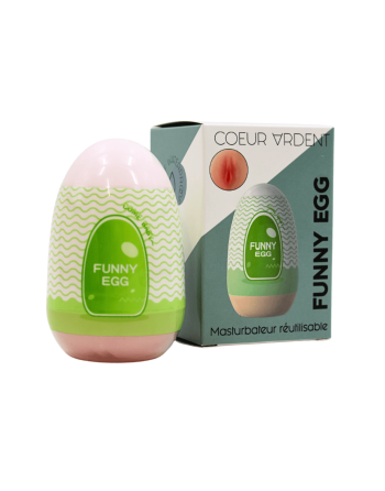 Gaine Masturbatrice Réutilisable FUNNY EGG – Design Réaliste Vagin lèvres fines