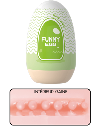 Gaine Masturbatrice Réutilisable FUNNY EGG – Design Réaliste Vagin lèvres fines