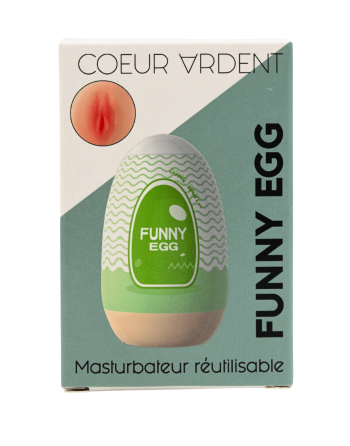 Gaine Masturbatrice Réutilisable FUNNY EGG – Design Réaliste Vagin lèvres fines