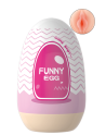 Gaine Masturbatrice Réutilisable FUNNY EGG – Design Réaliste Vagin lèvres épaisses