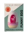 Gaine Masturbatrice Réutilisable FUNNY EGG – Design Réaliste Vagin lèvres épaisses