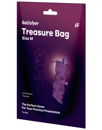Sac de rangement sextoys violet taille M Treasure Bag Satisfyer