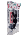 Chapelet anal 3 boules noir silicone 15 cm Pocket Pleasure  1 dosette lubrifiant