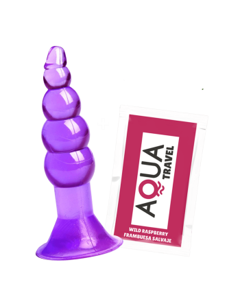 Plug Anal Ventouse Boules Jelly 11 cm Pocket Pleasure 1 dosette lubrifiant