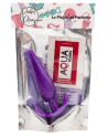 Plug anal violet souple base évasée Pocket Pleasure  1 dosette de lubrifiant
