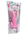 Plug anal rose souple base évasée Pocket Pleasure  1 dosette lubrifiant