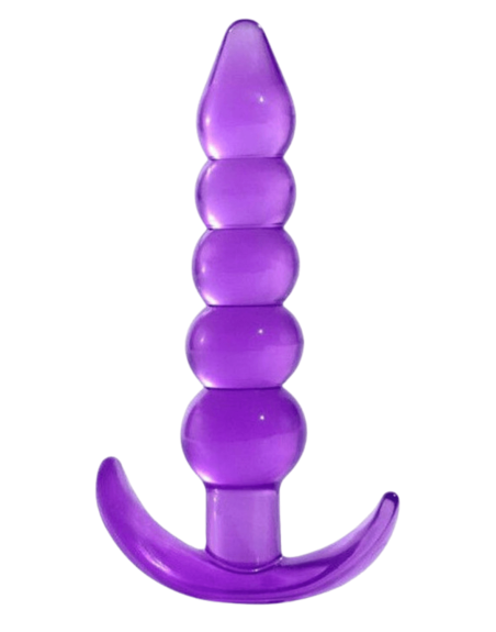 Plug Anal Jelly 5 Boules Pocket Pleasure  1 dosette lubrifiant