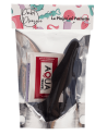 Plug Anal Noir en Silicone L avec Ventouse Taille L 12,7 cm Pocket Pleasure  1 dosette de lubrifiant