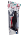 Plug Anal Noir en Silicone L avec Ventouse Taille L 12,7 cm Pocket Pleasure  1 dosette de lubrifiant
