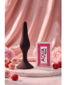 Plug Anal Noir en Silicone L avec Ventouse Taille L 12,7 cm Pocket Pleasure  1 dosette de lubrifiant