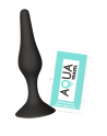 Plug Anal Noir en Silicone M avec Ventouse Taille M 11,3 cm Pocket Pleasure  1 dosette de lubrifiant