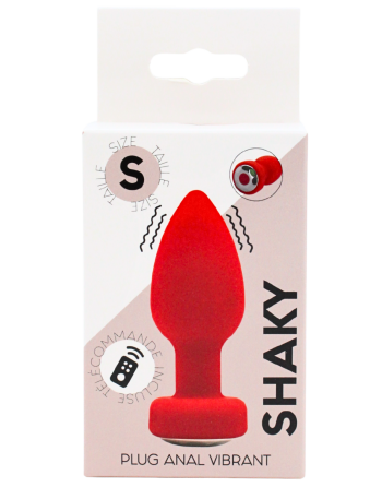 Plug Anal Vibrant Télécommandé SHAKY Rouge