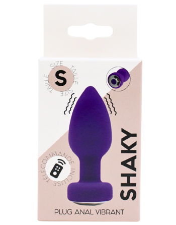 Plug Anal Vibrant Télécommandé SHAKY Violet