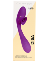 Stimulateur Clitoridien avec langue  Vibromasseur Point G 2-en-1 DISA Violet Cœur Ardent