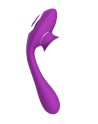 Stimulateur Clitoridien avec langue  Vibromasseur Point G 2-en-1 DISA Violet Cœur Ardent