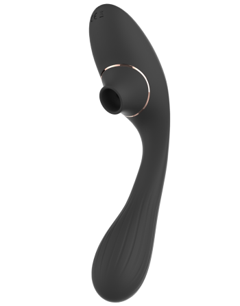 Stimulateur Clitoridien  Vibromasseur Point G 2-en-1 DINA Noir
