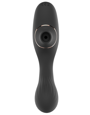 Stimulateur Clitoridien  Vibromasseur Point G 2-en-1 DINA Noir