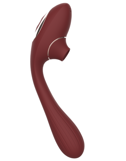 Stimulateur Clitoridien  Vibromasseur Point G 2-en-1 DINA Bordeaux