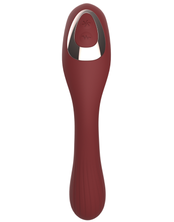 Stimulateur Clitoridien  Vibromasseur Point G 2-en-1 DINA Bordeaux