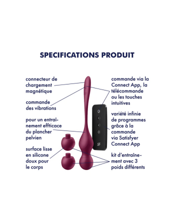 Boules de geisha vibrantes Satisfyer Love Birds Vary