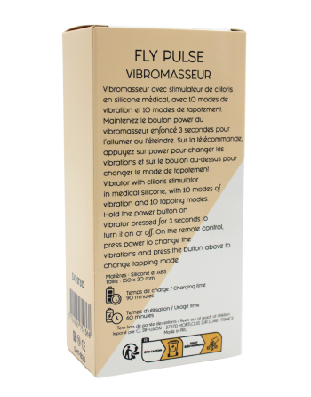 Vibromasseur FLY PULSE Papillon à Double Action Télécommandé