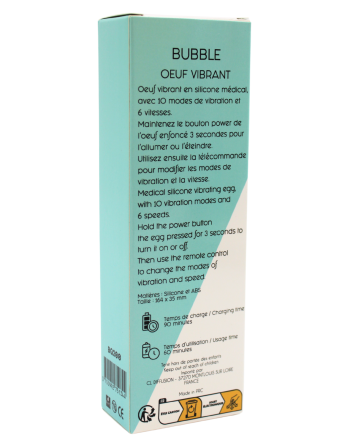Œuf Vibrant Télécommandé BUBBLE