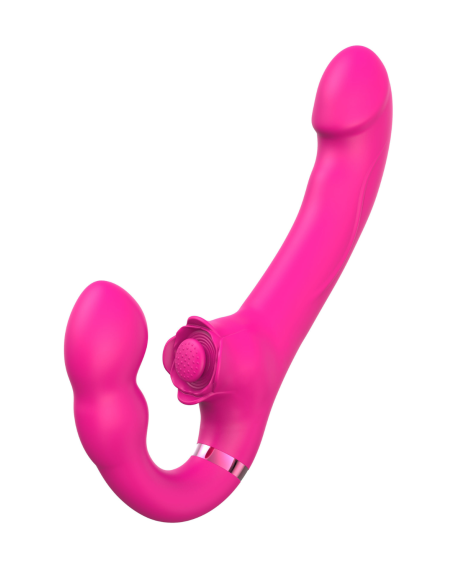 Vibromasseur ROSEA Strap-on Triple Action Télécommandé