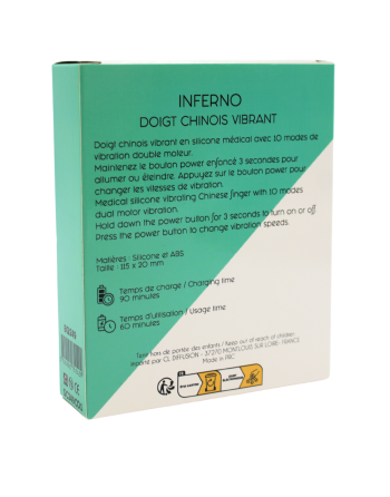 Doigt Vibrant à Double Moteur INFERNO
