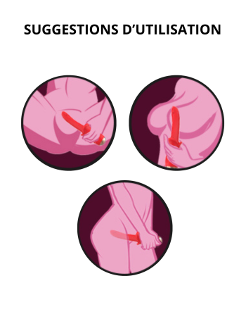 Vibromasseur Rouge Ultra-Souple KISS