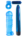 Coffret 4 sextoys bleu Classix 