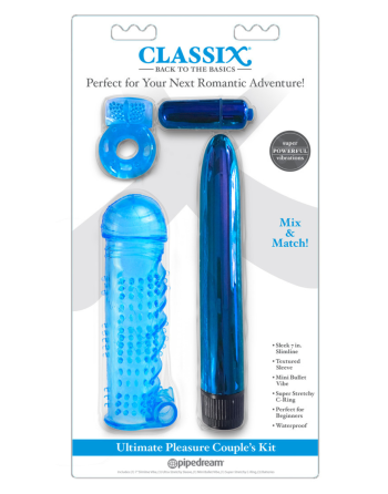 Coffret 4 sextoys bleu Classix 