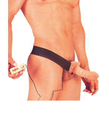 Gode ceinture creux vibrant 