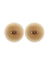 Paire de cache-tétons piercing barre faux diamant peau claire 