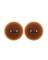 Paire de cache-tétons piercing barre faux diamant peau foncée 