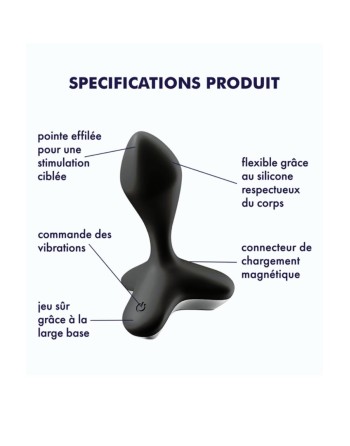 Vibromasseur anal USB noir Game Changer Satisfyer 