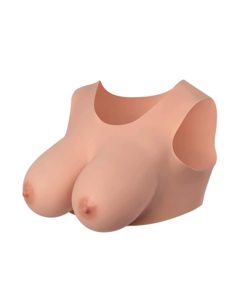 Buste seins réaliste couleur peau claire Taille L Bonnet E 