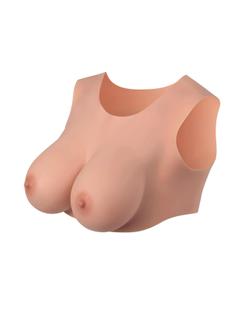 Buste seins réaliste couleur peau claire Taille M Bonnet D 