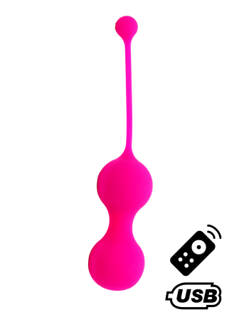 MINA Rose, Boules de Geisha en silicone médical USB avec télécommande