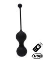 MINA Noir, Boules de Geisha en silicone médical USB avec télécommande