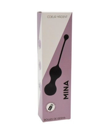 MINA Noir, Boules de Geisha en silicone médical USB avec télécommande