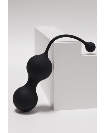MINA Noir, Boules de Geisha en silicone médical USB avec télécommande