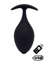 BABA, Plug vibrant anal noir USB, avec télécommande