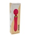 SHAKE Rose, Vibromasseur Wand USB en silicone médical avec 2 puissants moteurs indépendants