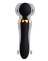 SHAKE Noir, Vibromasseur Wand USB en silicone médical avec 2 puissants moteurs indépendants