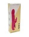 TWIST 2 Rose, Vibromasseur Rabbit va-et-vient USB en silicone médical, doté de 18 modes de stimulation