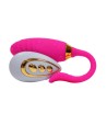 PLEASURE, Un Œuf vibrant USB avec télécommande, dans un silicone médical doux et rainuré