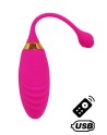 SUNDAY, Un Œuf vibrant USB avec télécommande, dans un silicone médical doux et rainuré